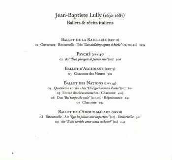 CD Jean-Baptiste Lully: Ballets & Récits Italiens