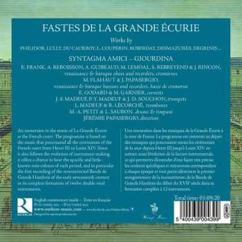 CD André I Danican Philidor: Fastes De La Grande Écurie 