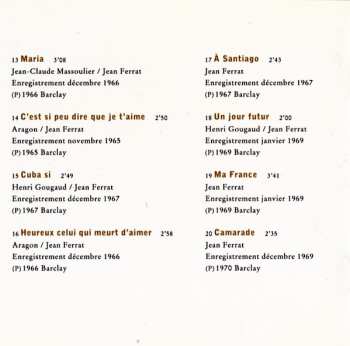 CD Jean Ferrat: Ma France