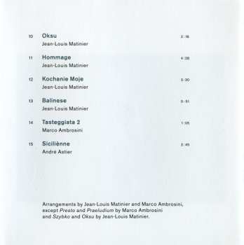 CD Jean-Louis Matinier: Inventio