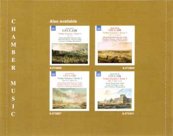 CD Jean Marie Leclair: Violin Sonatas • Book 3:  Op. 5, Nos. 5–8