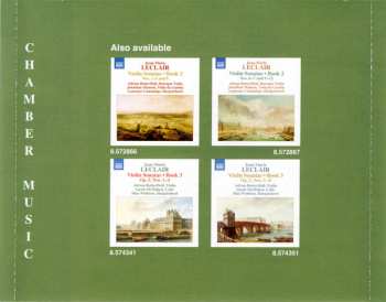 CD Jean Marie Leclair: Violin Sonatas • Book 3:  Op. 5, Nos. 9–12