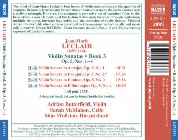 CD Jean Marie Leclair: Violin Sonatas • Book 3: Op.5, Nos. 1-4