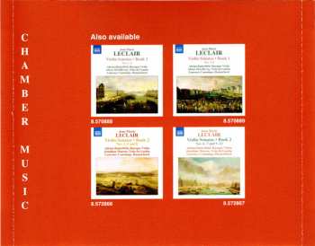 CD Jean Marie Leclair: Violin Sonatas • Book 3: Op.5, Nos. 1-4