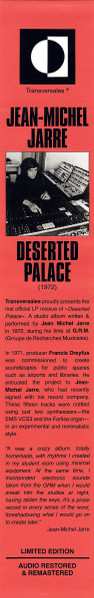 LP Jean-Michel Jarre: Deserted Palace LTD