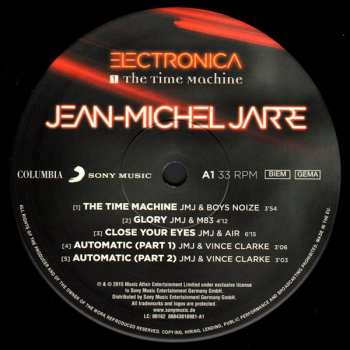 2LP Jean-Michel Jarre: Electronica 1: The Time Machine