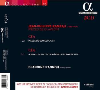 2CD Jean-Philippe Rameau: Pièces de Clavecin