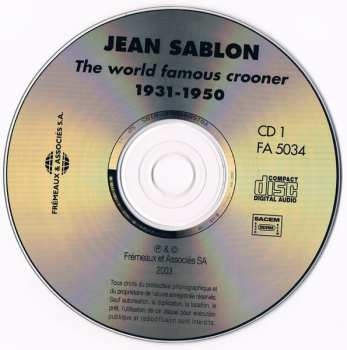 2CD Jean Sablon: The World Famous Crooner 1931-1950