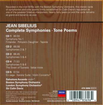 5CD/Box Set Jean Sibelius: Complete Symphonies - Tone Poems