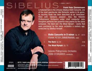 CD Jean Sibelius: Jean Sibelius : Violin Concerto / The Bard / The Wood Nymph