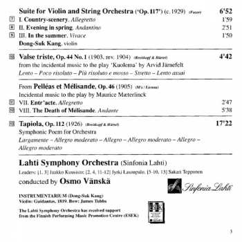 CD Jean Sibelius: Sibelius - Lahti - Vänskä