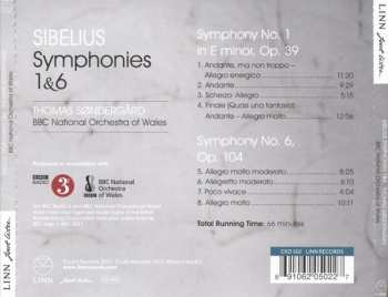 CD Jean Sibelius: Symphonies 1 & 6