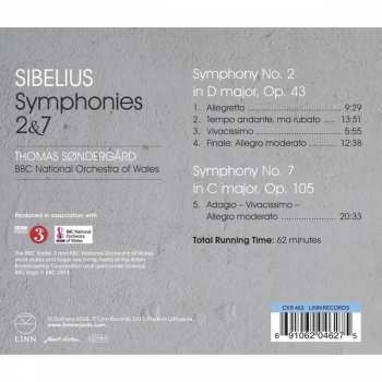 CD Jean Sibelius: Symphonies 2 & 7