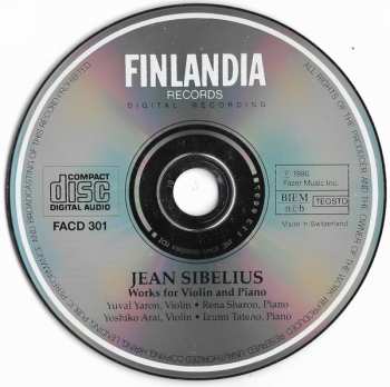 CD Jean Sibelius: Works For Violin And Piano