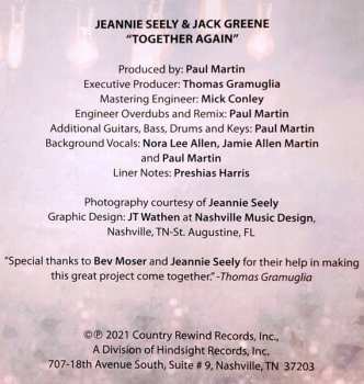 CD Jeannie Seely: Together Again