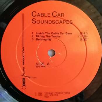 CD Jed Speare: Cable Car Soundscapes