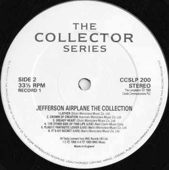 2LP Jefferson Airplane: The Jefferson Airplane Collection