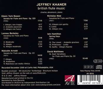 CD Jeffrey Khaner: British Flute Music