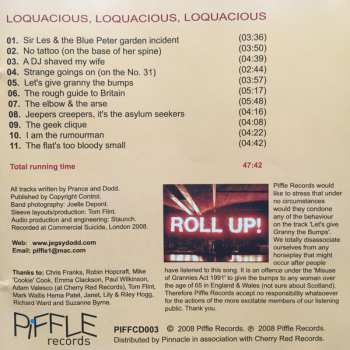 CD Jegsy Dodd & The Original Sinners: Loquacious, Loquacious, Loquacious