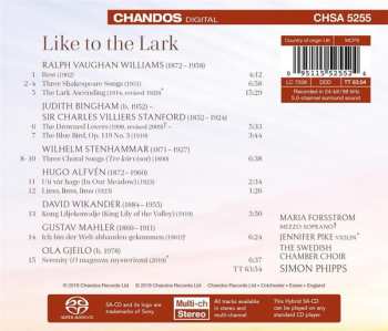 SACD Kammarkören: Like To The Lark