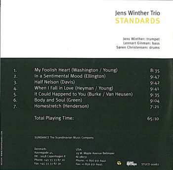 CD Jens Winther Trio: Standards