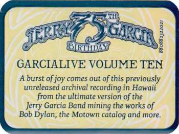 2CD The Jerry Garcia Band: GarciaLive Volume 10 (May 20th, 1990 Hilo Civic Auditorium)