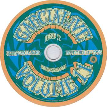 2CD The Jerry Garcia Band: GarciaLive Volume 11 (November 11th 1993 Providence Civic Center)