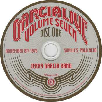 2CD The Jerry Garcia Band: GarciaLive Volume Seven (November 8th 1976 Sophie's, Palo Alto)