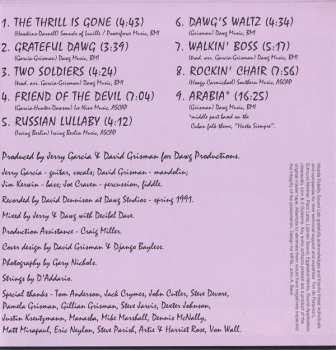 SACD David Grisman: Jerry Garcia / David Grisman NUM | LTD