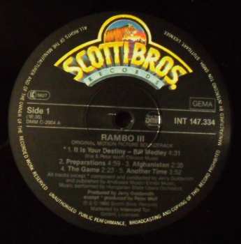 LP Jerry Goldsmith: Rambo III (Original Motion Picture Soundtrack)