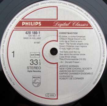 LP Jessye Norman: Christmastide
