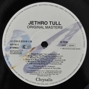 LP Jethro Tull: Original Masters