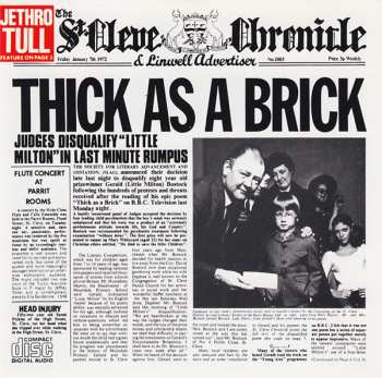CD Jethro Tull: Thick As A Brick