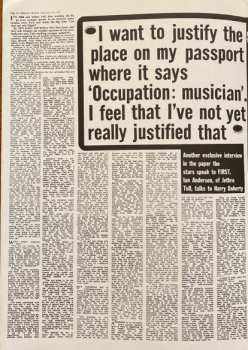 LP Jethro Tull: Too Old To Rock 'N' Roll: Too Young To Die!