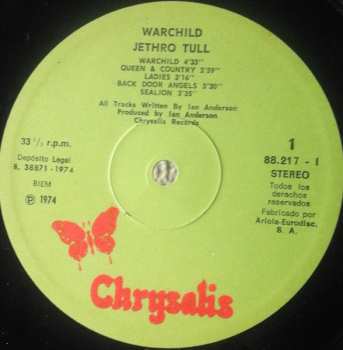 LP Jethro Tull: War Child