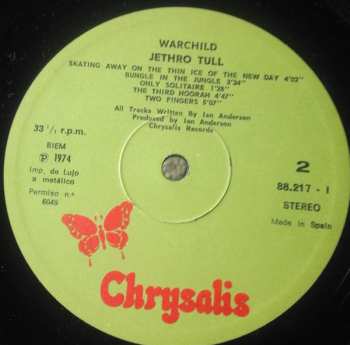 LP Jethro Tull: War Child