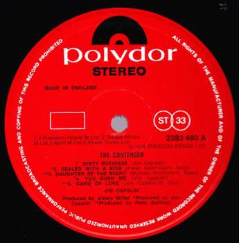 LP Jim Capaldi: The Contender