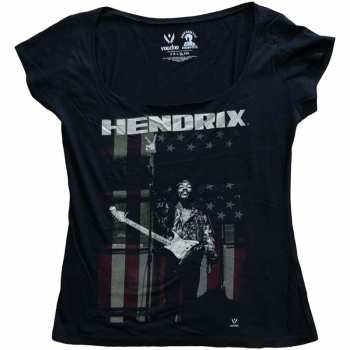 Merch Jimi Hendrix: Women's T-shirt Peace Flag 