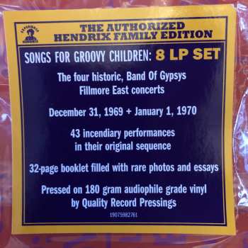 8LP/Box Set Jimi Hendrix: Songs For Groovy Children (The Fillmore East Concerts)