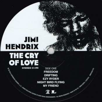 LP Jimi Hendrix: The Cry Of Love