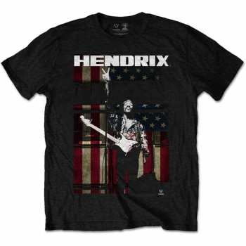 Merch Jimi Hendrix: T-shirt Peace Flag 