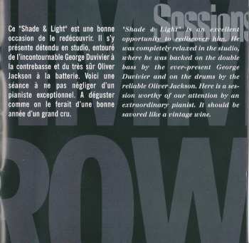 CD Jimmy Rowles: Shade And Light