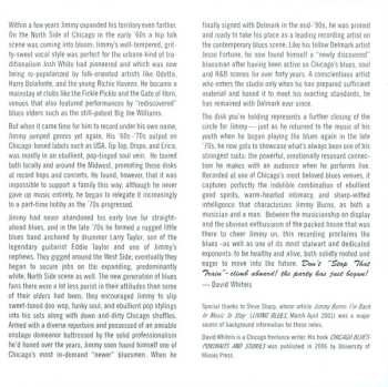 CD Jimmy Burns: Live At B.L.U.E.S