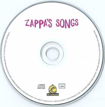CD Jimmy Drouillard: Zappa's Songs