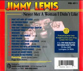 CD Jimmy Lewis: Never Met A Woman I Didn't Like 