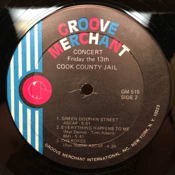 LP Jimmy McGriff: Concert Friday The 13th Cook County Jail
