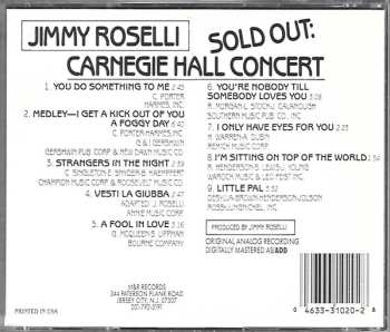 CD Jimmy Roselli: Sold Out: Carnegie Hall Concert