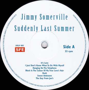 LP Jimmy Somerville: Suddenly Last Summer LTD