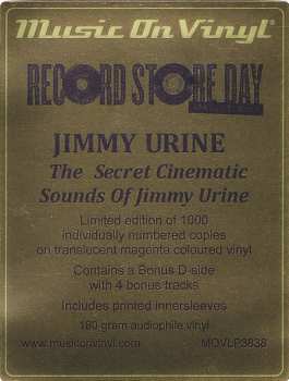2LP Jimmy Urine: The Secret Cinematic Sounds Of Jimmy Urine CLR | NUM