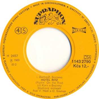 SP Jiří Korn: Hotel Ritz (Puttin' On The Ritz) / Pasažér